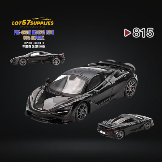 (Pre-Order) Mini-GT McLaren 750S Saros Grey #815 1:64 MGT00815-0