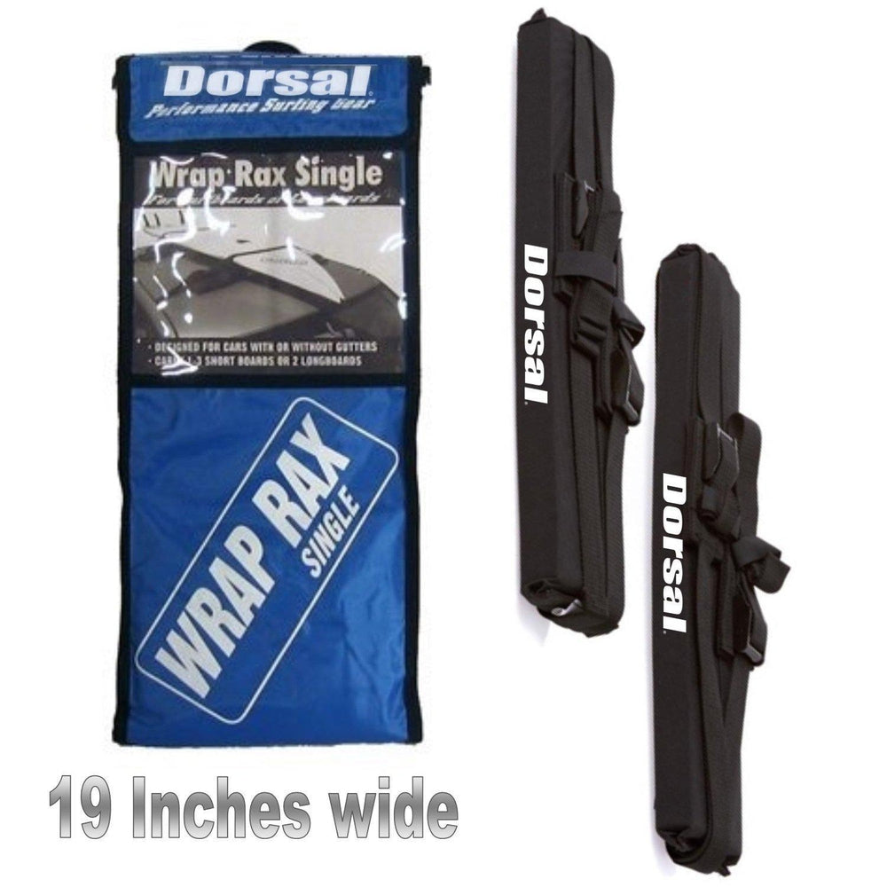 Dorsal Universal Soft Racks with Car Roof Pads Tie Down Straps Storage Bag - Pack of 2 for Surfboards Kayak Canoe Paddleboards-5