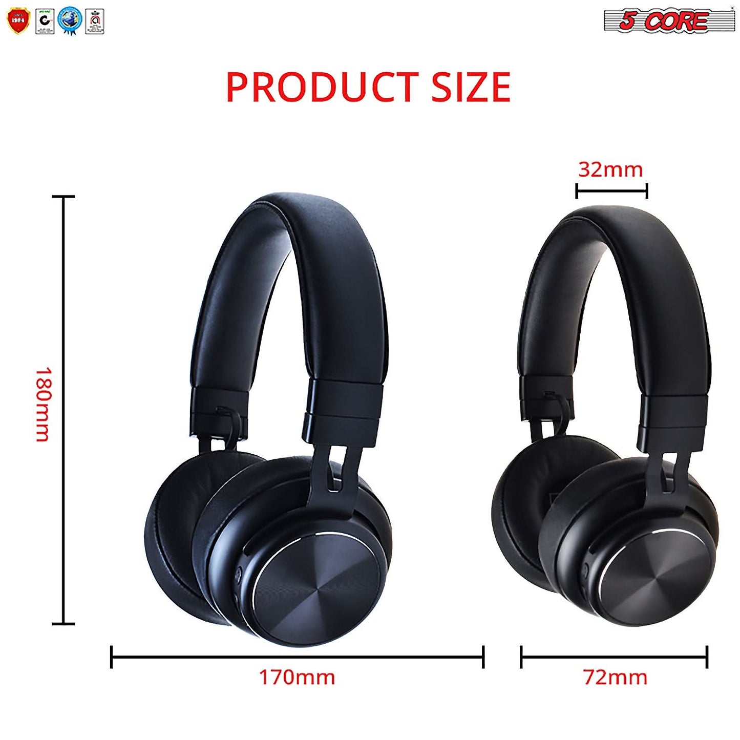 5Core Bluetooth Headphones Wireless Noise Cancelling Audifonos Inalambricos-1