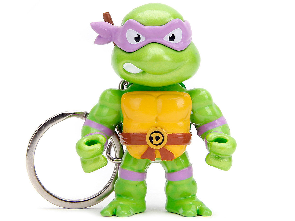 Set of 4 Diecast Figure Key Chains "Teenage Mutant Ninja Turtles" TV Series "Metalfigs" Series Diecast Models by Jada-3