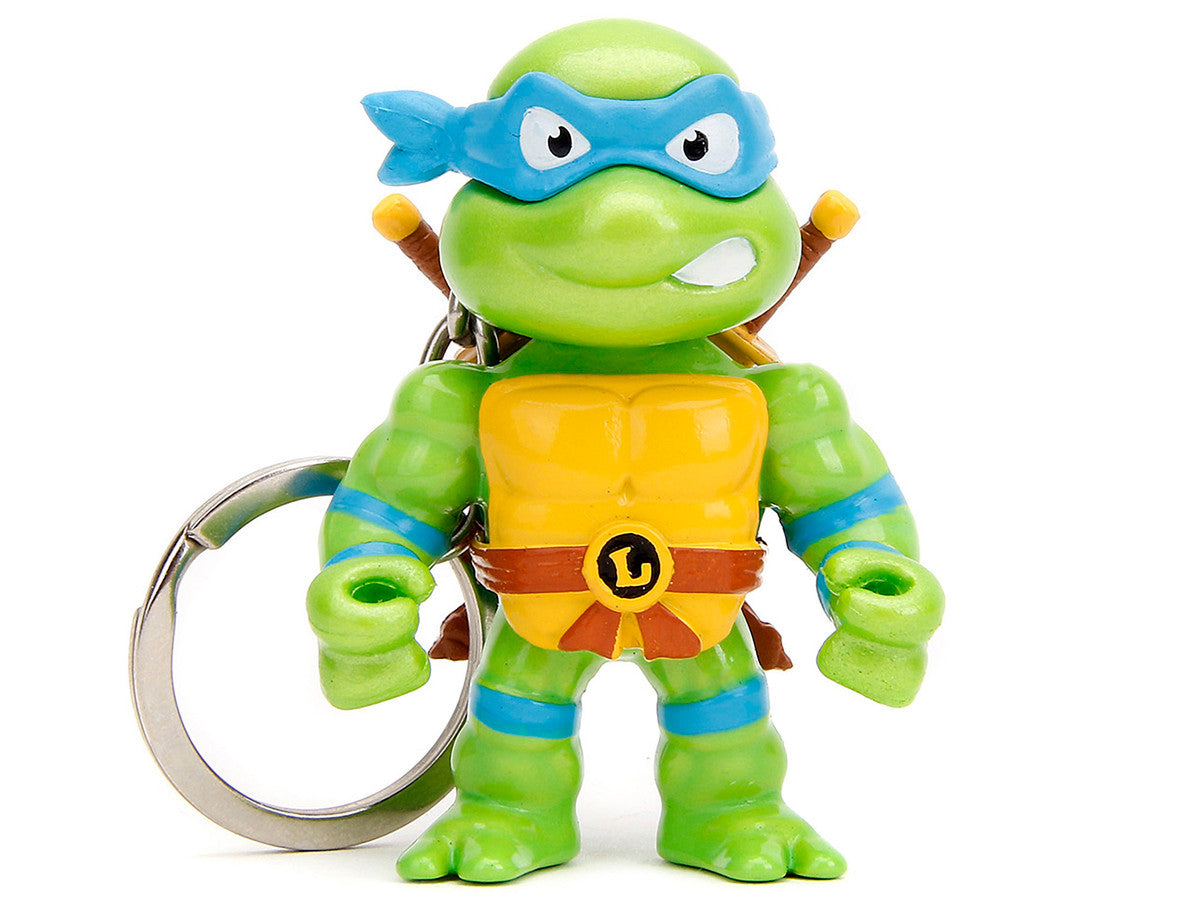 Set of 4 Diecast Figure Key Chains "Teenage Mutant Ninja Turtles" TV Series "Metalfigs" Series Diecast Models by Jada-1