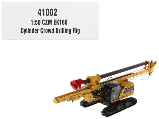 CZM EK160 Cylinder Crowd Drilling Rig Yellow "High Line" Series 1/50 Diecast Model by Diecast Masters-0