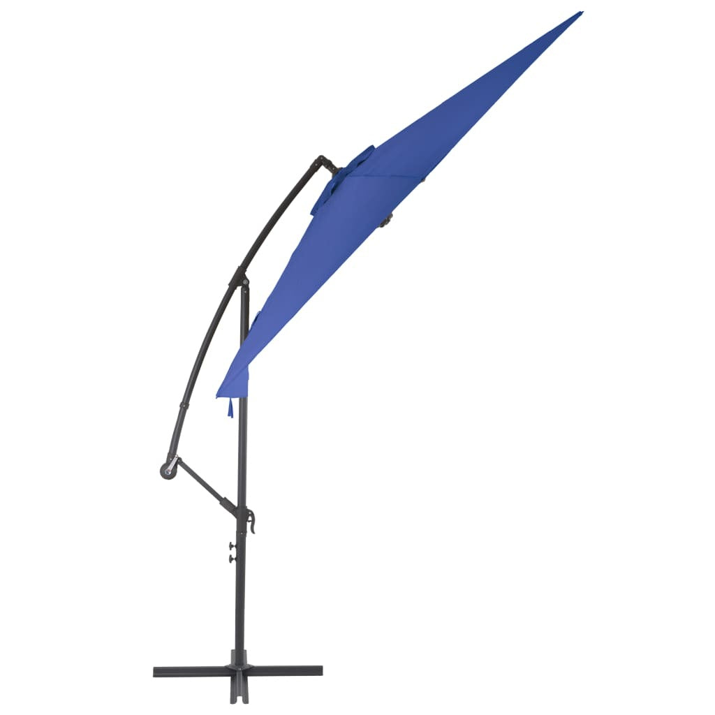 vidaXL Cantilever Umbrella with Aluminum Pole 118.1" Blue