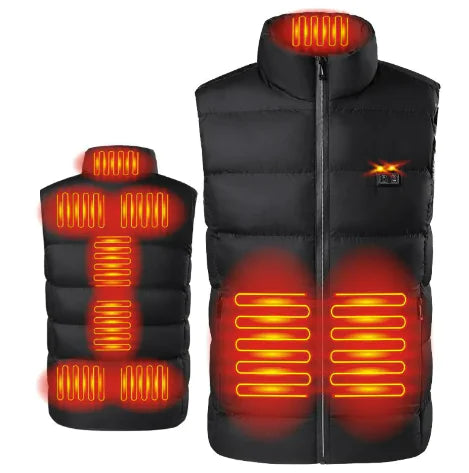 9-Zone USB Heated Vest Jacket for Winter Hunting and Hiking