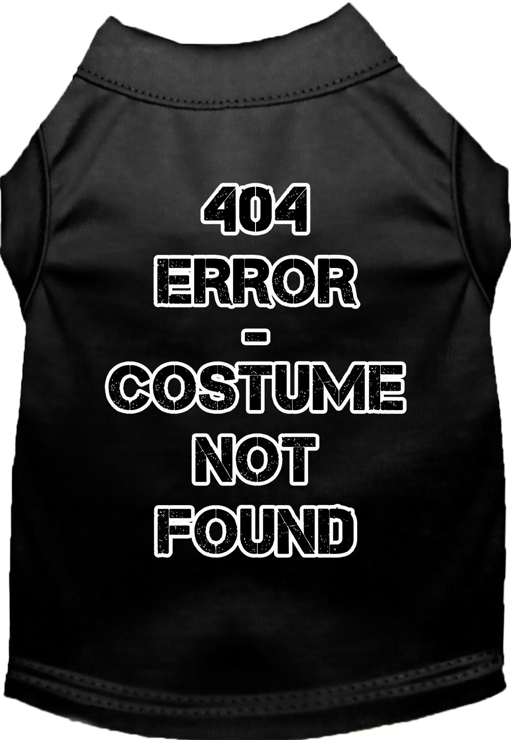 Halloween Costume Cat or Dog Shirt for Pets "404 Error Costume"-4