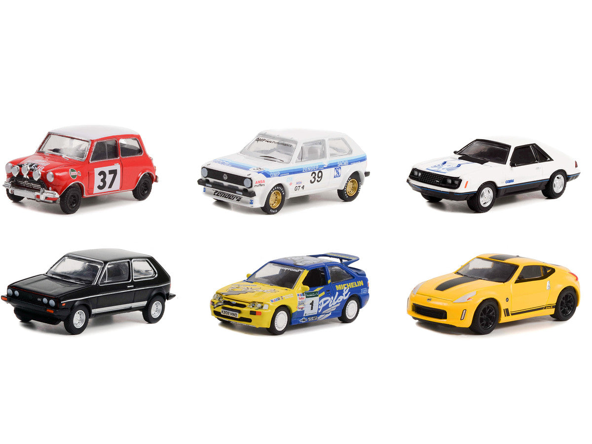 "Hot Hatches" Set of 6 pieces Series 2 1/64 Diecast Model Cars by Greenlight-1