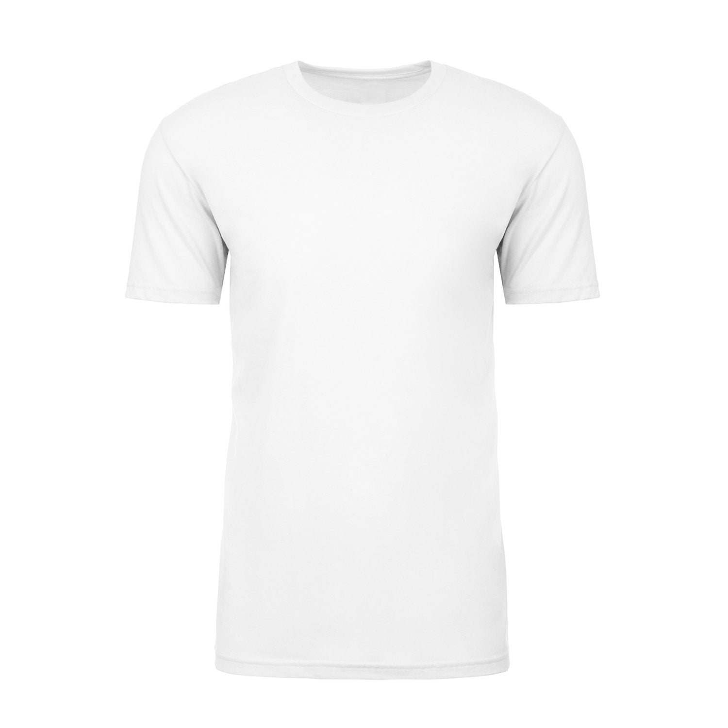 White Short Men's Sleeve Crew Neck T-shirt-0