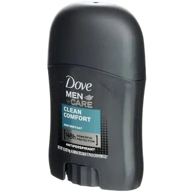 DOVE MEN + CARE Antiperspirant Deodorant Stick Clean Comfort 48-Hour Sweat & Odor Protection Antiperspirant for Men With 1/4 Moisturizing Cream 0.5 oz (Packaging May Vary)