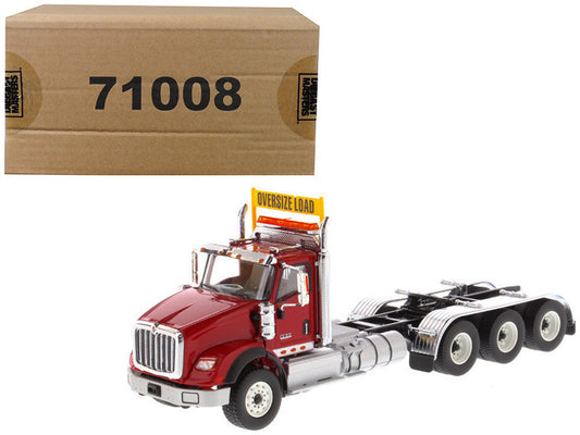 International HX620 Day Cab Tridem Tractor Red 1/50 Diecast Model by Diecast Masters-0