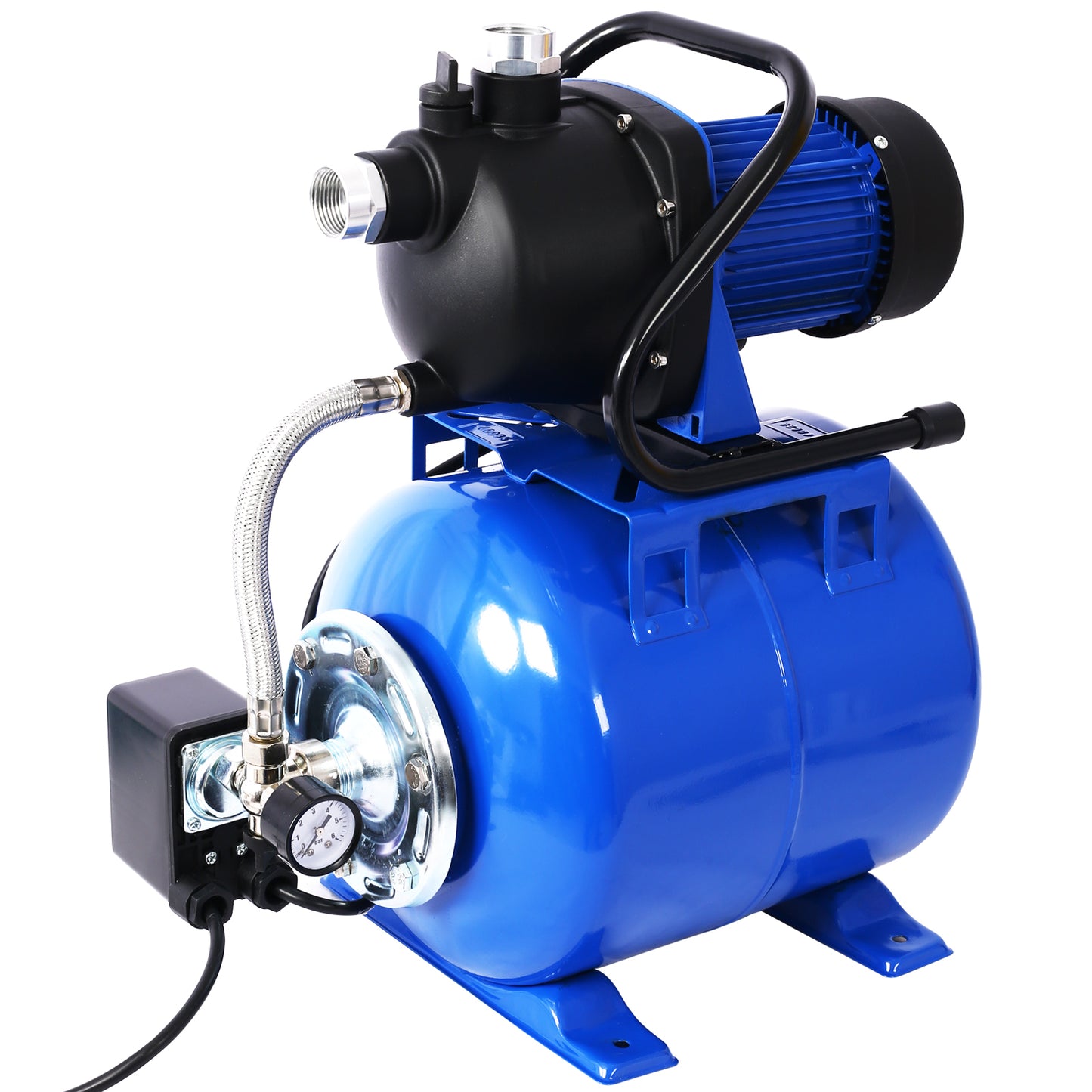 1.6HP Shallow Well Pump with Pressure Tank,garden water pump, Irrigation Pump,Automatic Water Booster Pump for Home Garden Lawn Farm