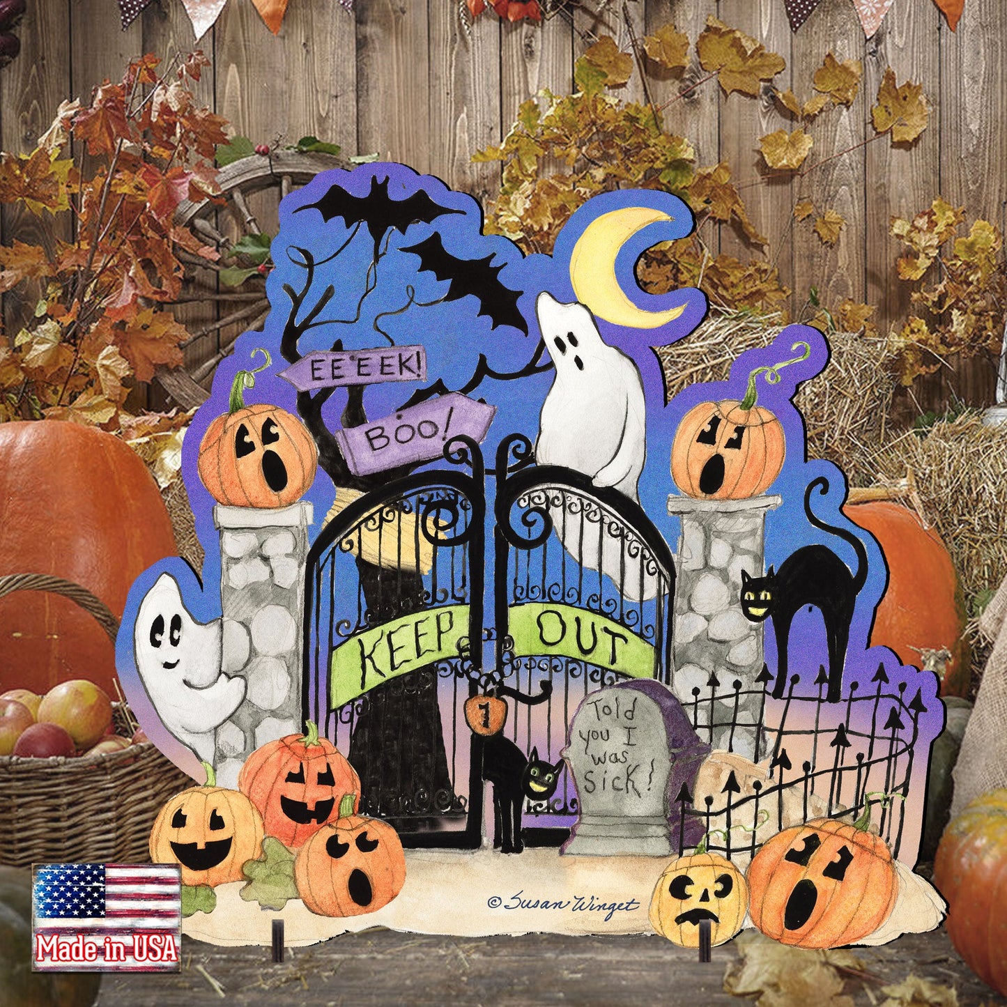 Halloween Scene Halloween Outdoor Décor Susan Winget - Designocracy - 8471205F-SW-3