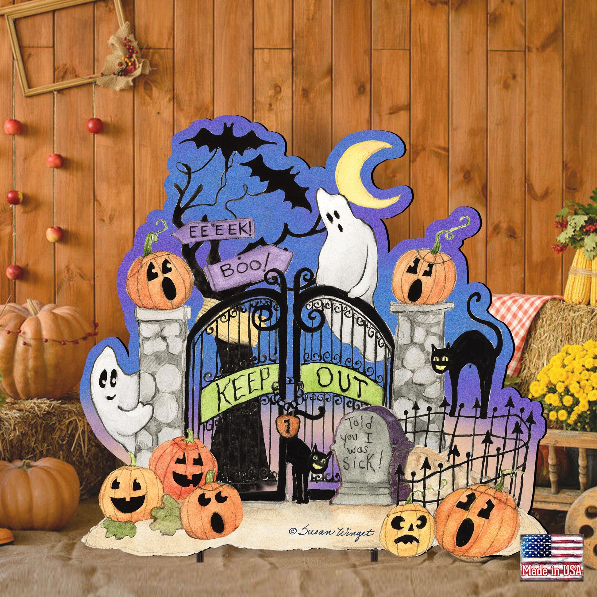 Halloween Scene Halloween Outdoor Décor Susan Winget - Designocracy - 8471205F-SW-4