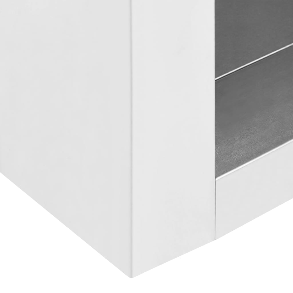 vidaXL Wall Cabinet Storage Cabinet Kitchen Wall Cupboard Stainless Steel-2