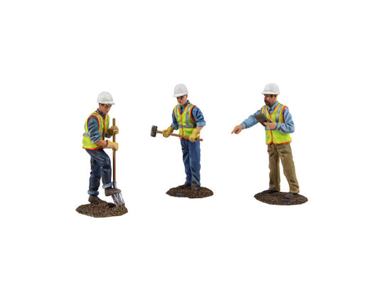 Diecast Metal Construction Figures 3pc Set #2 1/50 by First Gear-0