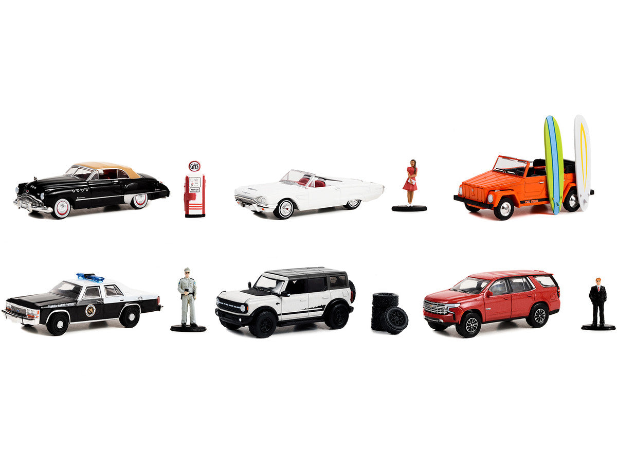 "The Hobby Shop" Set of 6 pieces Series 14 1/64 Diecast Model Cars by Greenlight-0