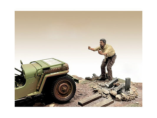 "4X4 Mechanic" Figure 6 for 1/18 Scale Models by American Diorama-0