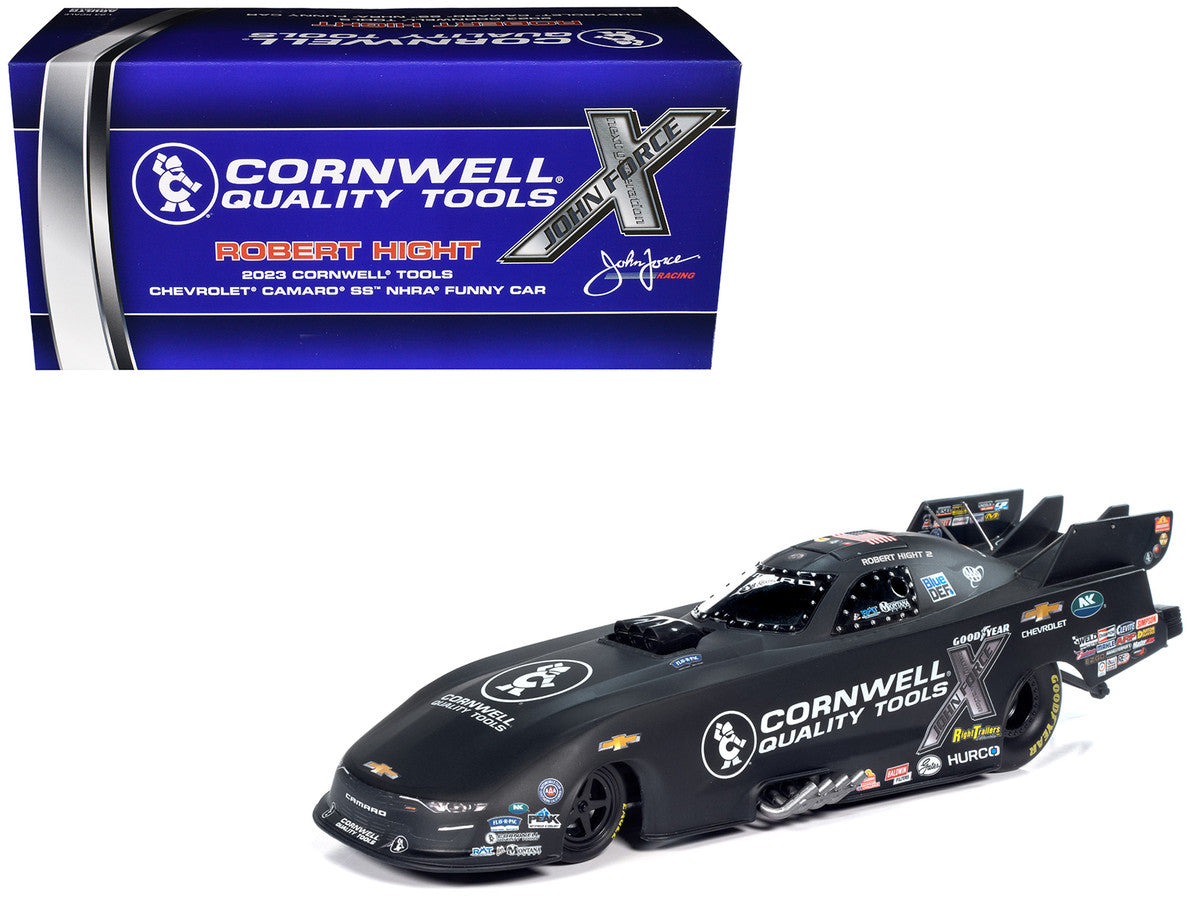 Chevrolet Camaro SS NHRA Funny Car Robert Hight "Cornwell Quality Tools" (2023) "John Force Racing" Limited Edition 1/24 Diecast Model by Auto World-4