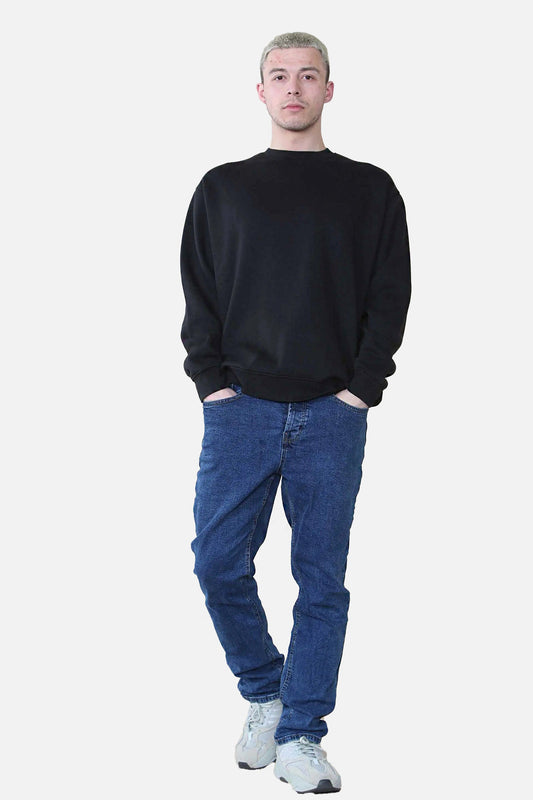 Man Oversized Crew Neck Sweatshirt-0