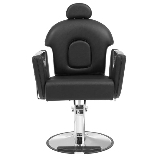 VEVOR Salon Chair, Hydraulic Recliner Barber Chair for Hair Stylist, 360 Degrees Swivel 90-130 Reclining Salon Chair for Beauty Spa Shampoo, Max Load Weight 330 lbs, Black