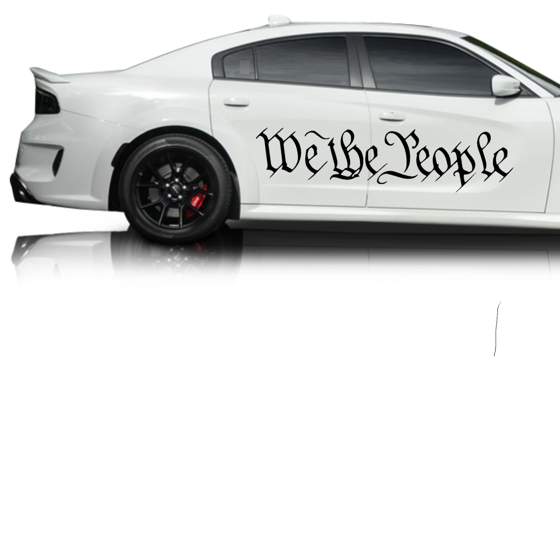 We The People Patriotic Side Decal Fits 2015-2023 Dodge Charger-0