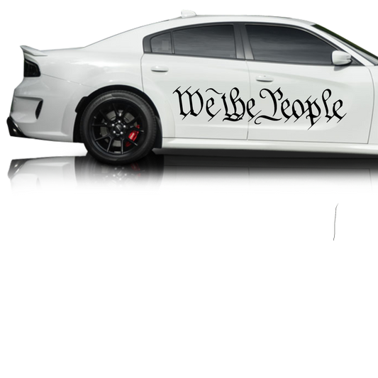 We The People Patriotic Side Decal Fits 2015-2023 Dodge Charger-0