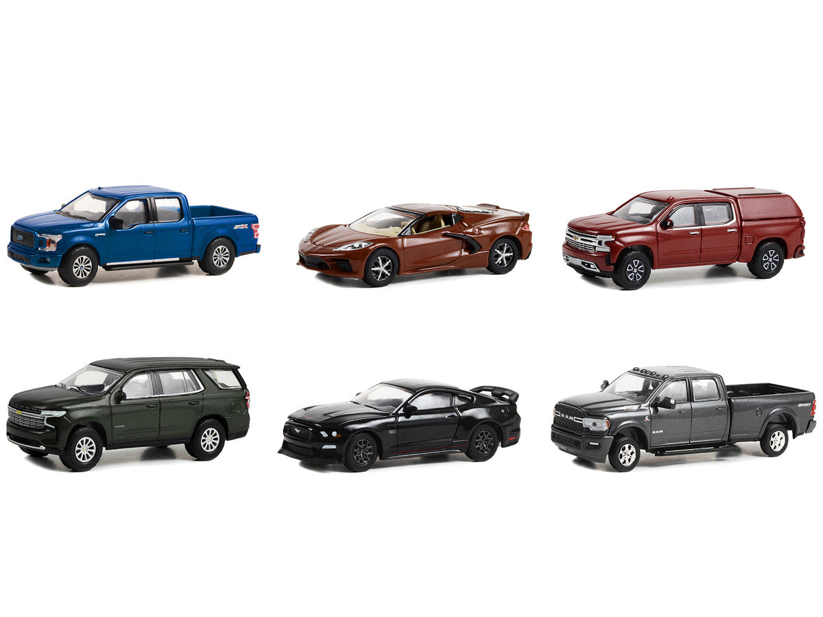 "Showroom Floor" Set of 6 Cars Series 2 1/64 Diecast Model Cars by Greenlight-1