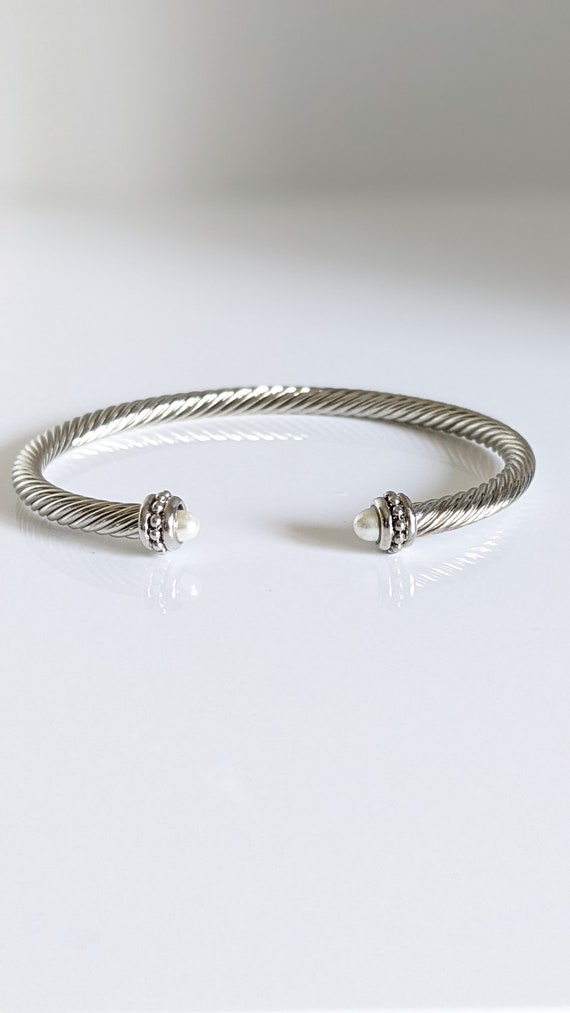 Pearl Bangle Bracelet-3