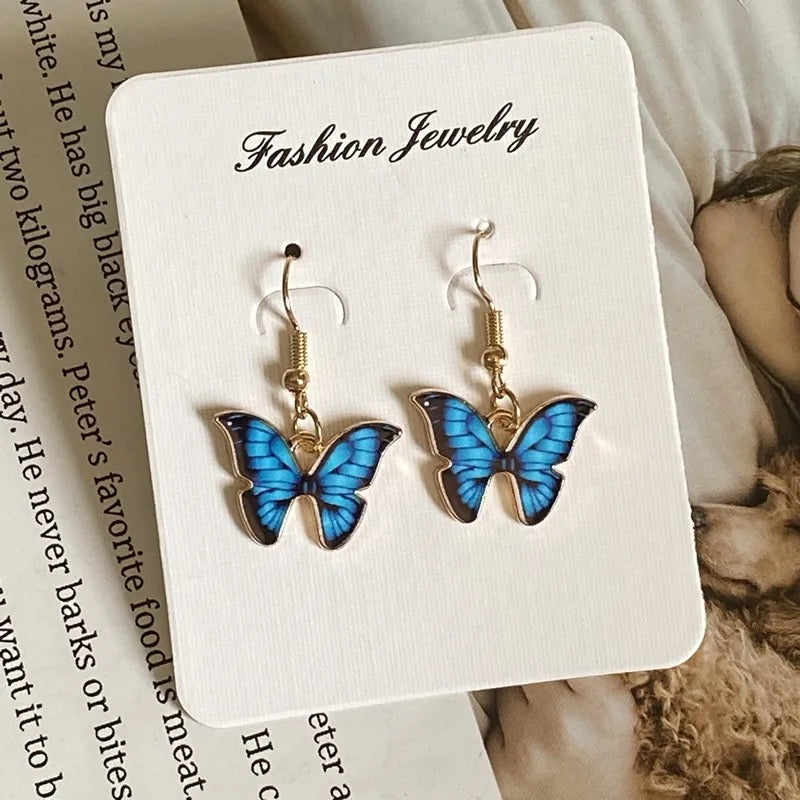 Fashion Women Necklace Korea Style New Butterfly Pendant Necklace Gift For Girl  Cute Lovely Neck Jewelry Wholesale Dropshipping