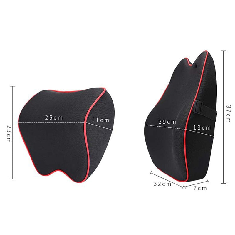 Car Neck Headrest Pillow Cushion Car Seat Head Support Neck Protector Automobiles Seat Neck Rest Memory Cotton Car Accessories