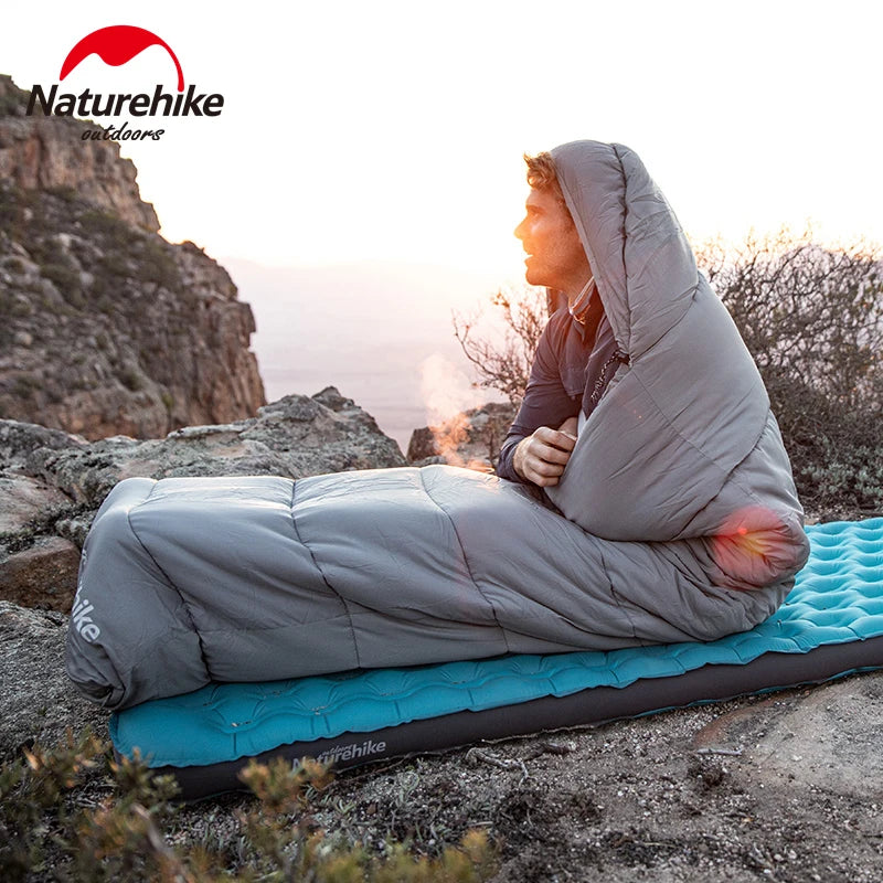 Color: Blue, Ships From: CHINA - Naturehike Sleeping Bag Lightweight Waterproof Sleeping Bag Outdoor Camping Sleeping Bag Ultralight Cotton Winter Sleeping Bag