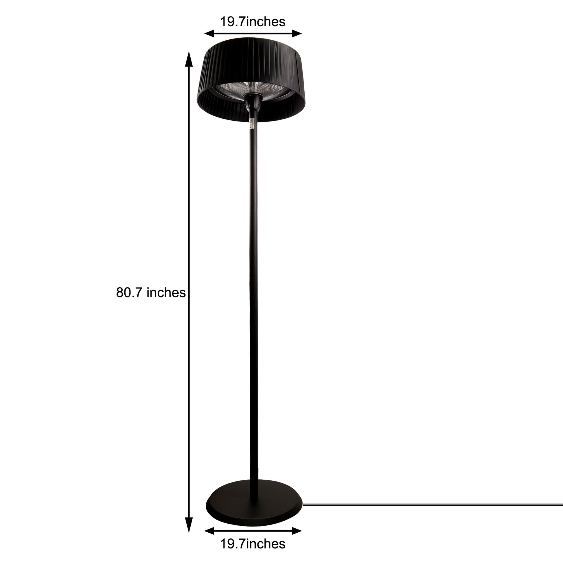 1500W Heater Floor Lamp-6