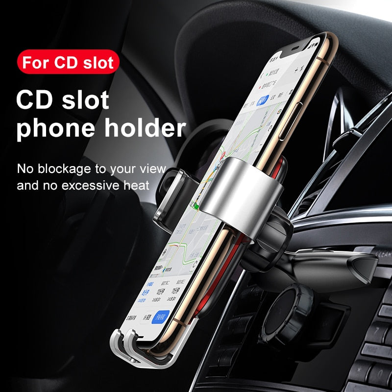 Baseus Gravity Car Phone Holder Support Smartphone Car Bracket CD Slot Mount Mobile Phone Holder for Car Charging Stand