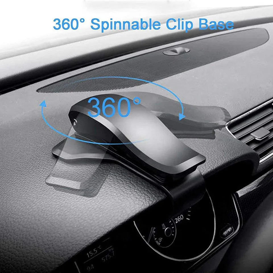 Car Phone Holder Universal Adjustable 360 Degree Navigation Dashboard In Car Mobile Support Clip Fold Holder Car Phone Kickstand