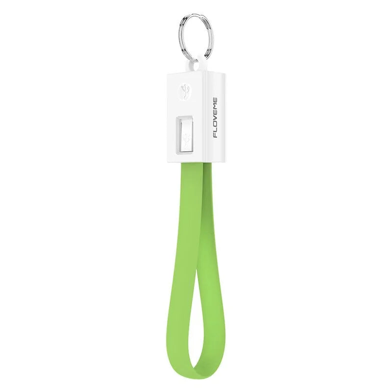 Mini KeyChain USB Cable: Lightning, Micro USB, Type C (iPhone, Samsung)