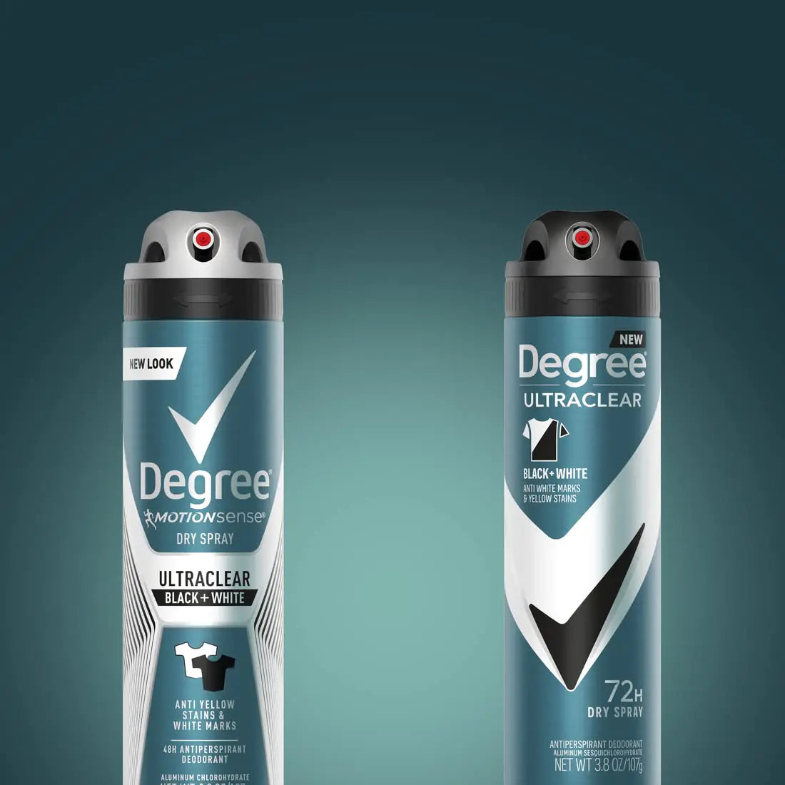 Degree Men Antiperspirant Deodorant Dry Spray Black + White Protects from Deodorant Stains Antiperspirant for Men with MotionSense Technology, 3.8 Ounce (Pack of 3) Body Deodorant