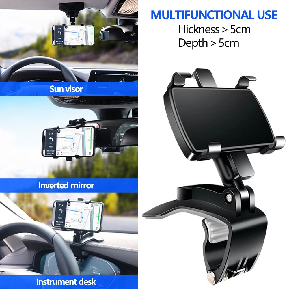 Car Phone Holder 360 Universal Car Dashboard Mount Holder Stand Bracket For Mobile Phone GPS Car Accessories Interior Holder