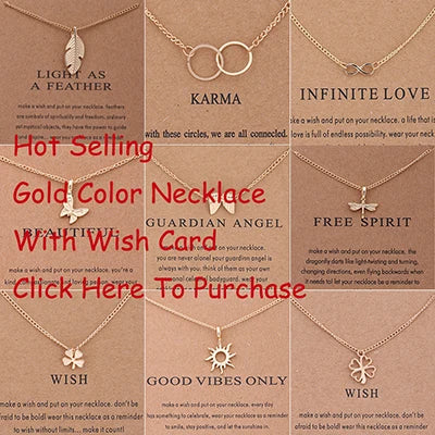 New Trendy Fashion Alloy Gold Color Lucky Angel Numbers Wish 777 Pendant Necklace for Women Girl Gift Birthday Jewelry