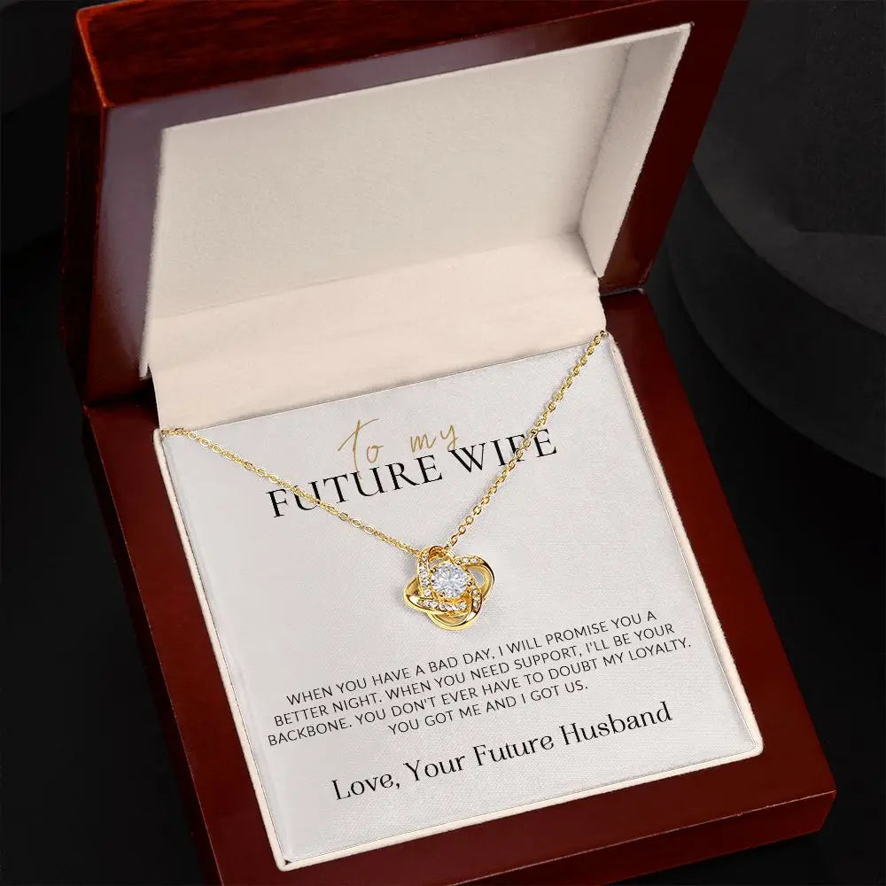 2023 New Fashion Birthday Anniversary Gifts for Women Future Wife Her Girlfriends Necklace Love Knot Necklaces Dropshipping