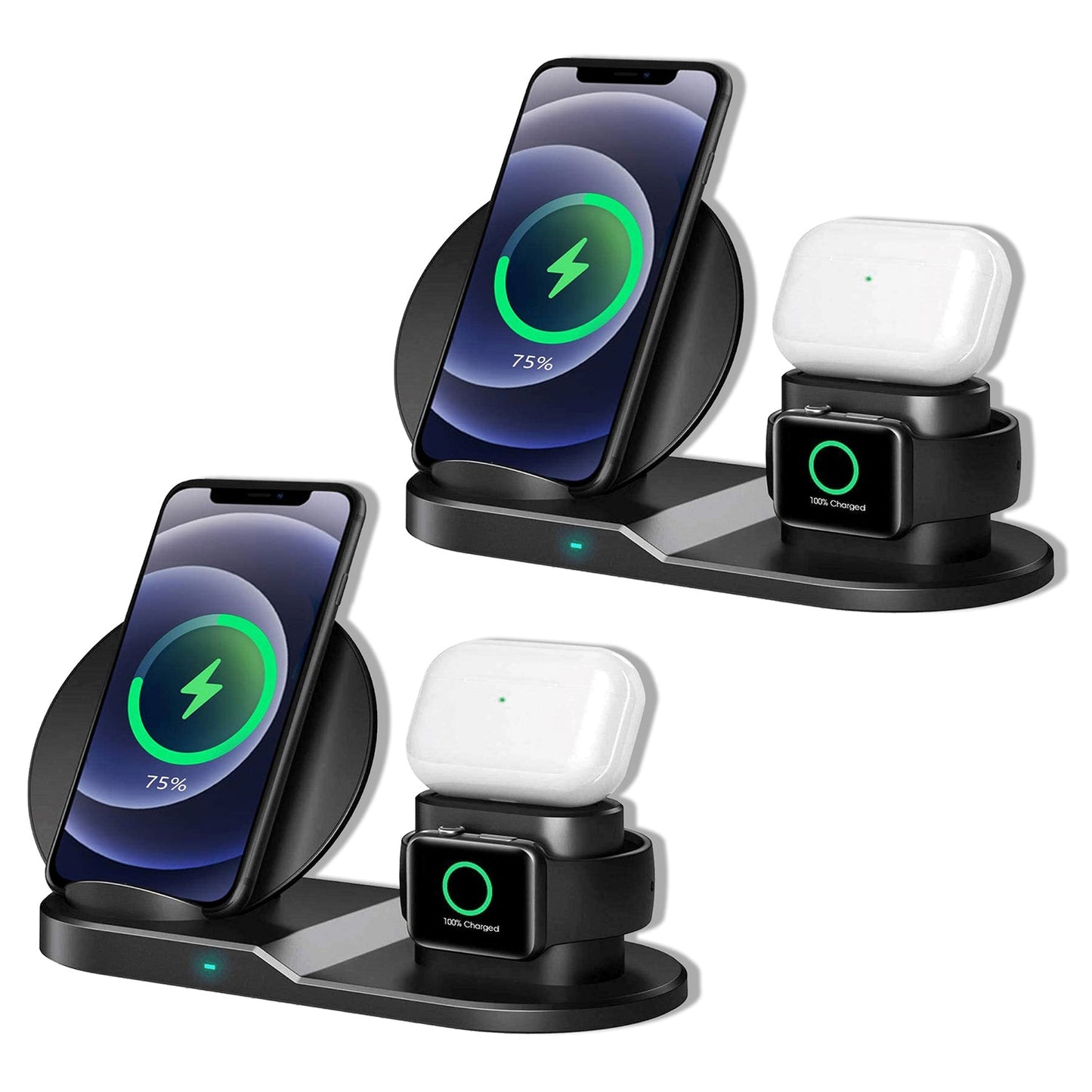 5 Core Wireless Charging Station  10W 3 in 1 Fast Phone Watch Earpod Wireless Charging Stand-5