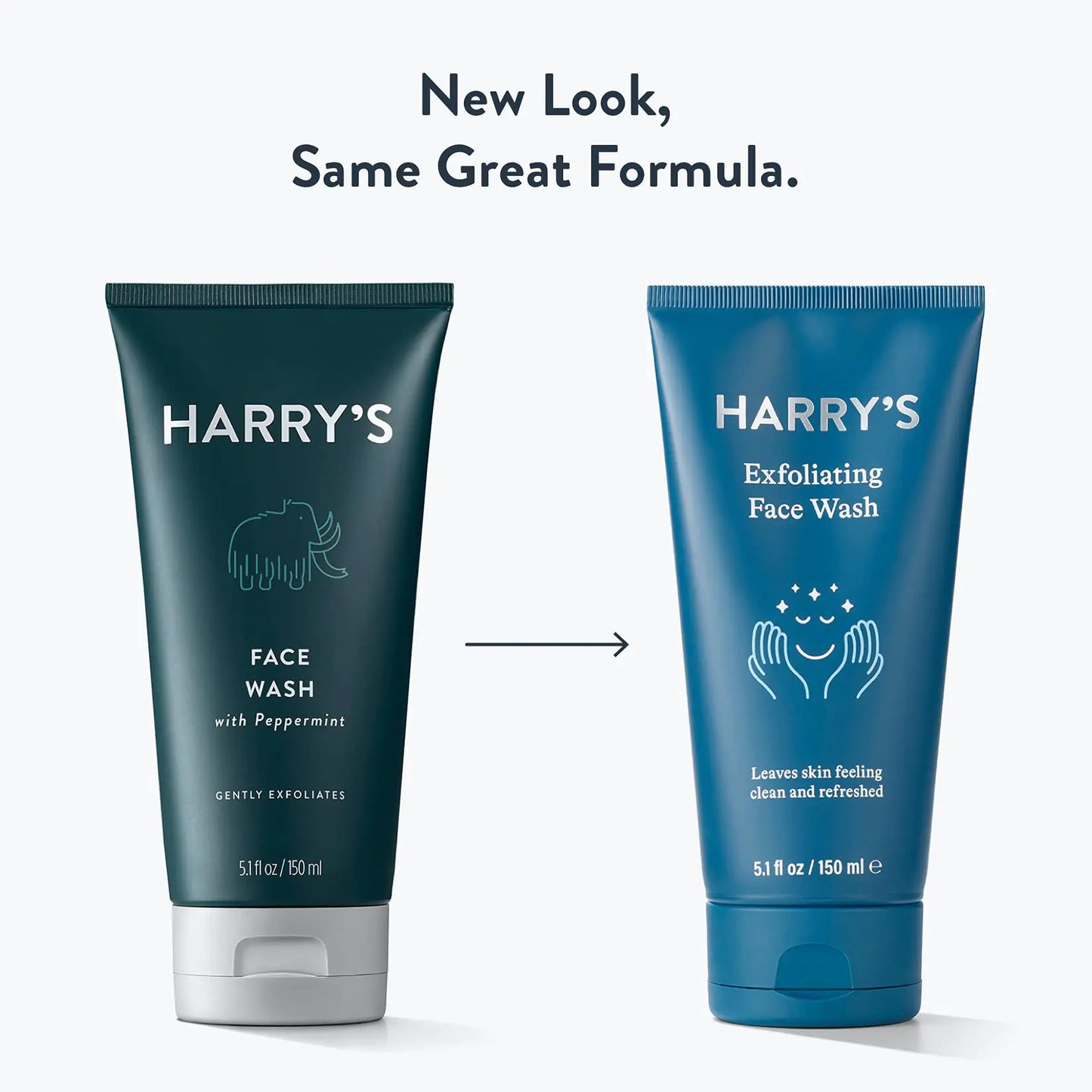 Harry's Face Wash for Men, Gentle Formula with Volanic Rock Natural Exfoliant, Dermatologist Tested, 5.1 Fl. Oz, Pack of 3