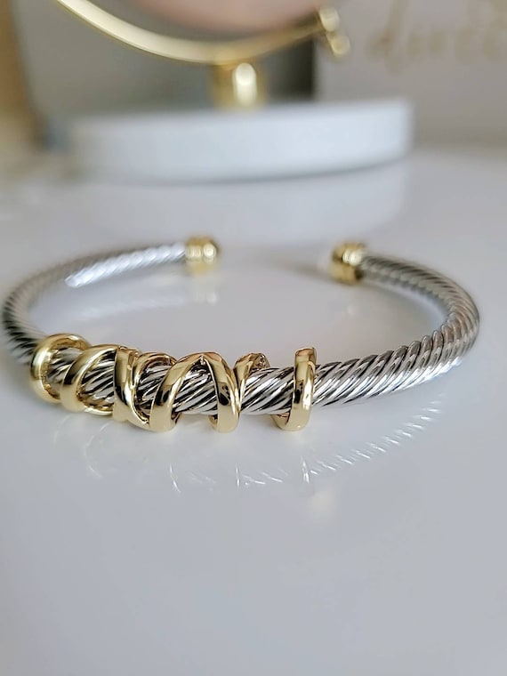 Wrap around Design Cable Bracelet-6