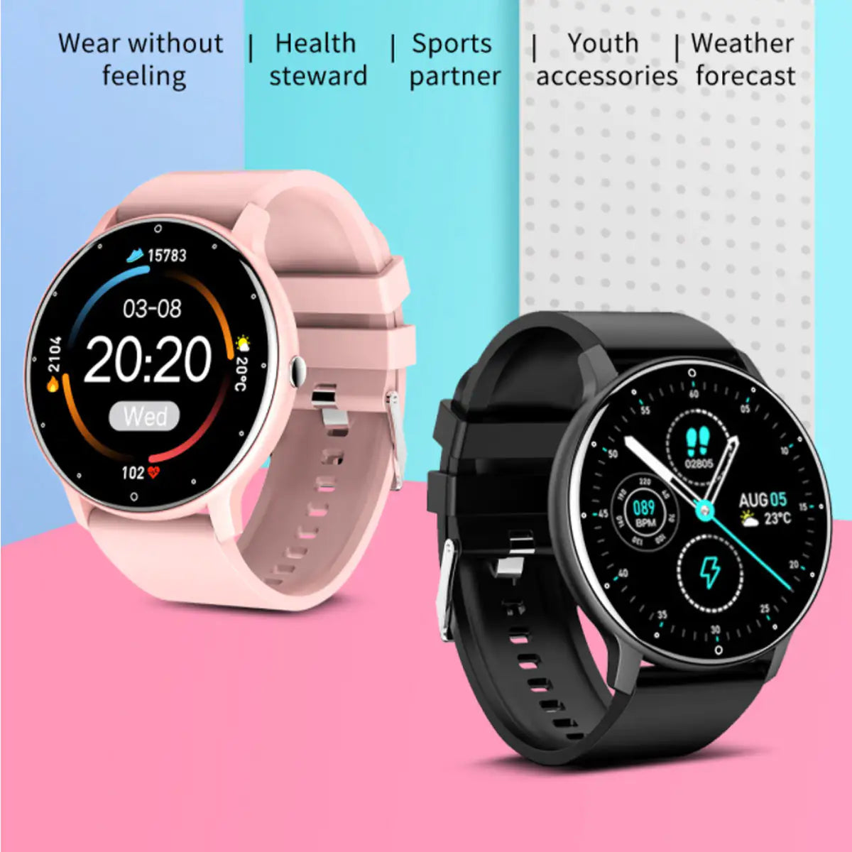 Duo Smartwatch Wellness And Activity Streamers