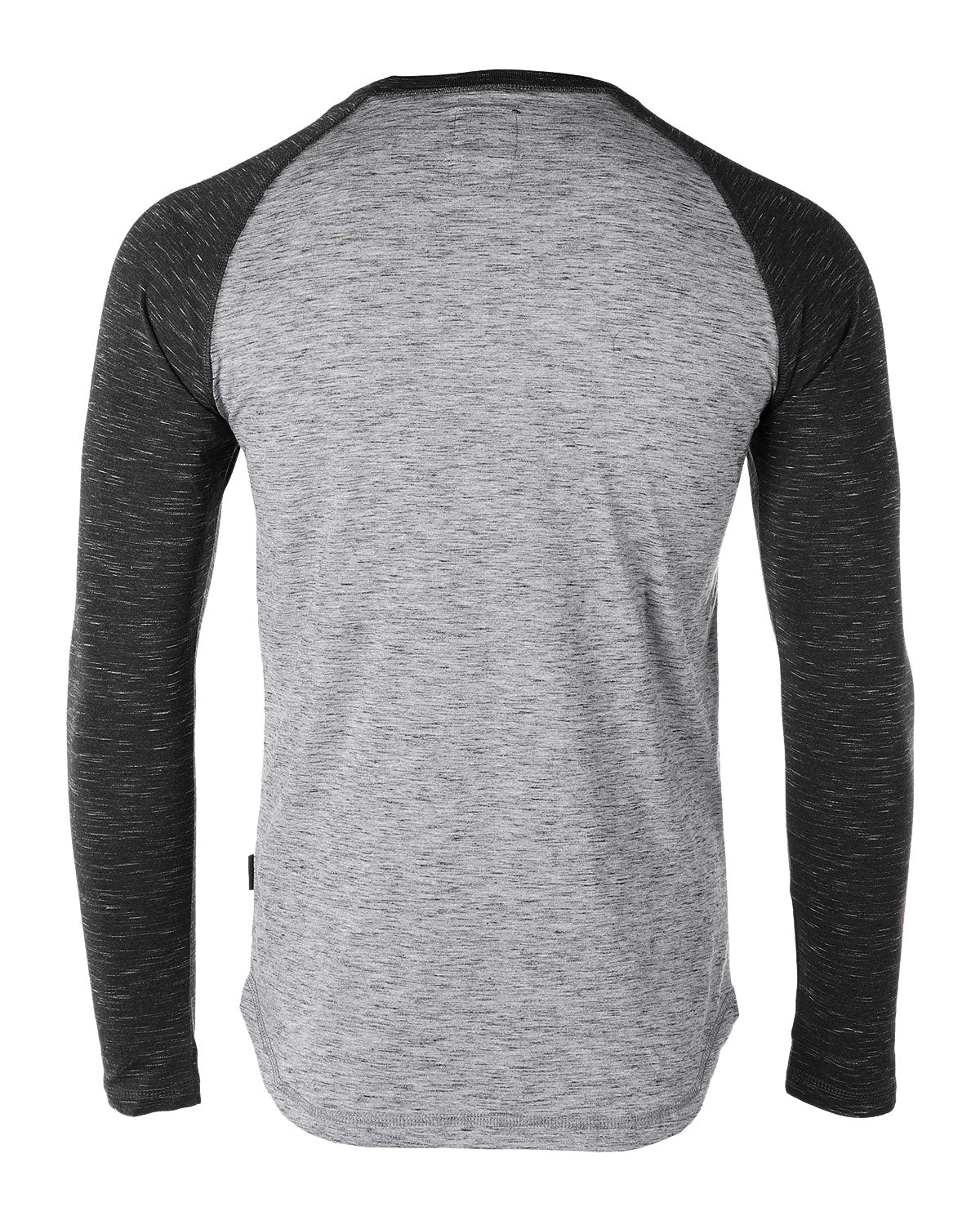 ZIMEGO Men Athletic Fit Baseball Retro Contrast Long Sleeve Raglan T-Shirt-2