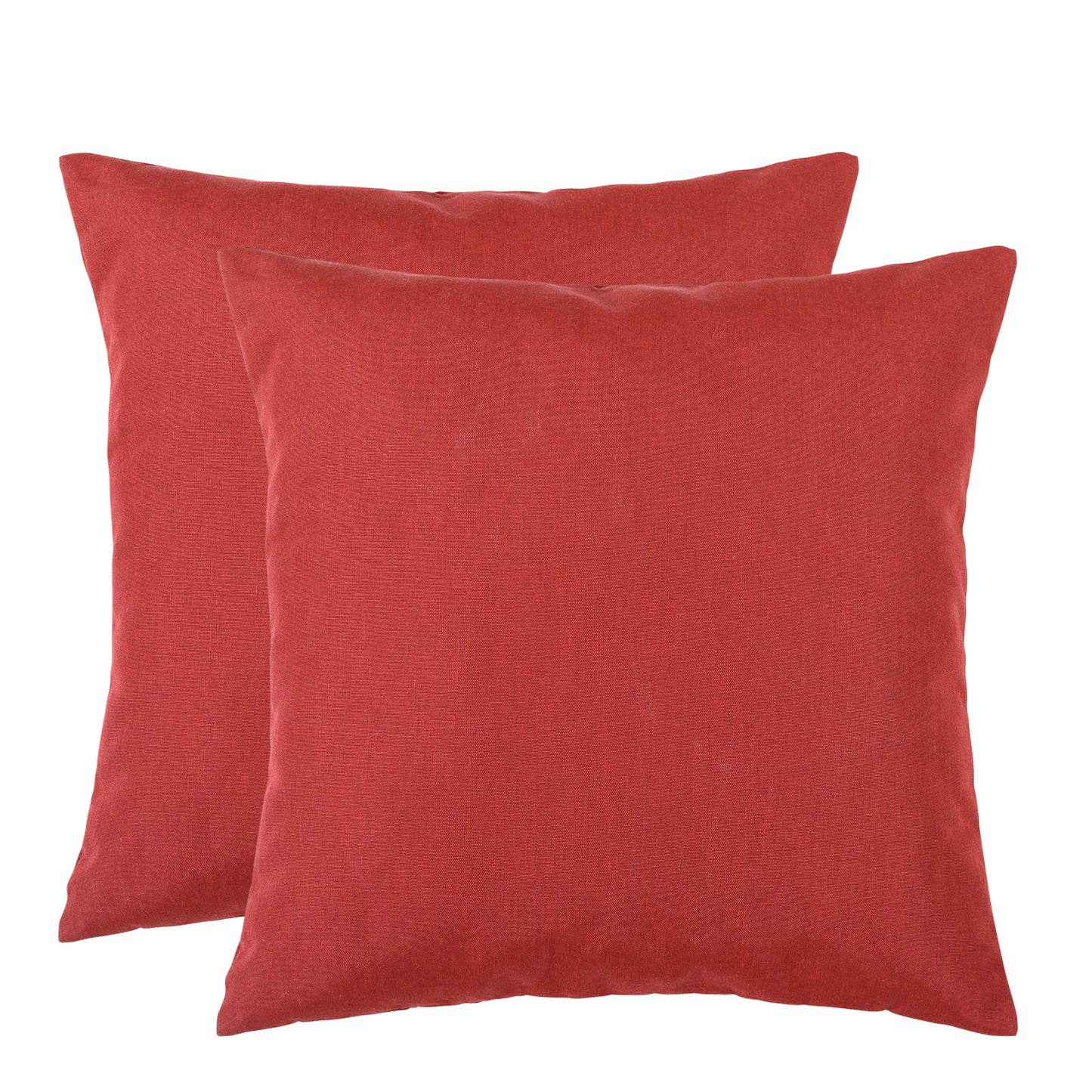 Pack Of 2 Outdoor Pillow With Inserts, 18" x 18" -Wine