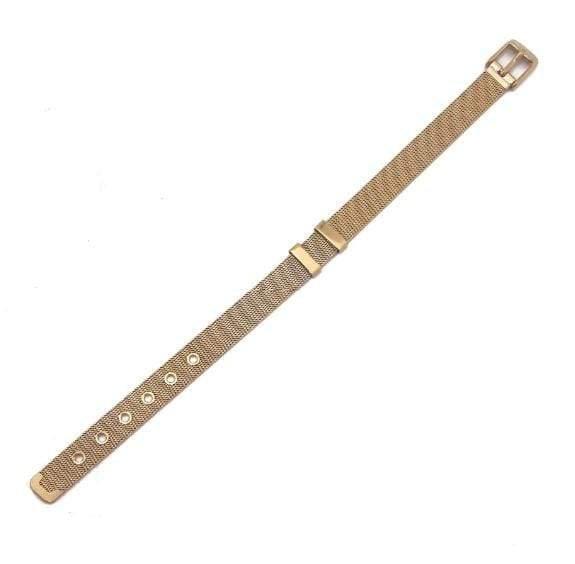 Stainless Steel Slider Bracelet -Gold-1