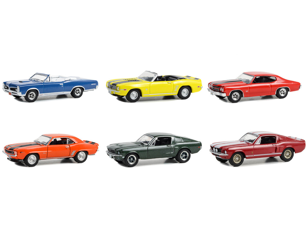 "Woodward Dream Cruise" Set of 6 pieces Series 1 1/64 Diecast Model Cars by Greenlight-1