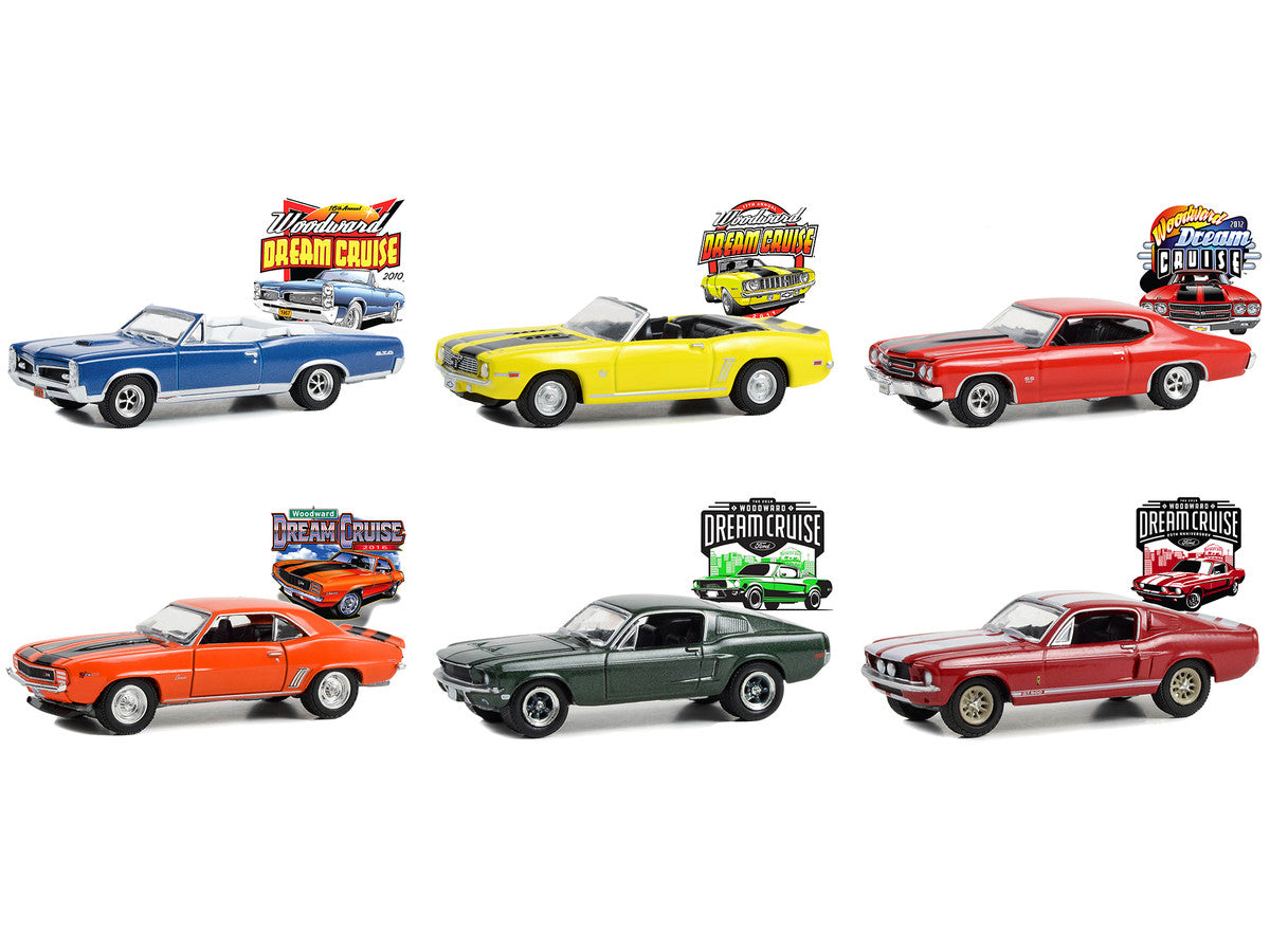 "Woodward Dream Cruise" Set of 6 pieces Series 1 1/64 Diecast Model Cars by Greenlight-2