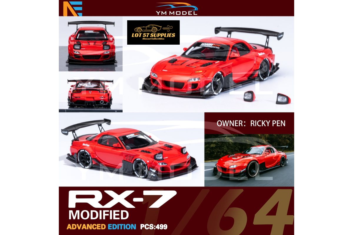 (Pre-Order) YM Model Mazda RX-7 Modified Limited to 499 Pcs 1:64 (Licensed Product)-0