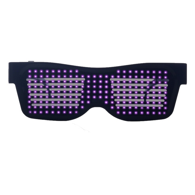 Magic Bluetooth LED Party Glasses APP Control Luminous Glasses EMD DJ Electric Syllables Glow Party Supplies Drop Shipping-5