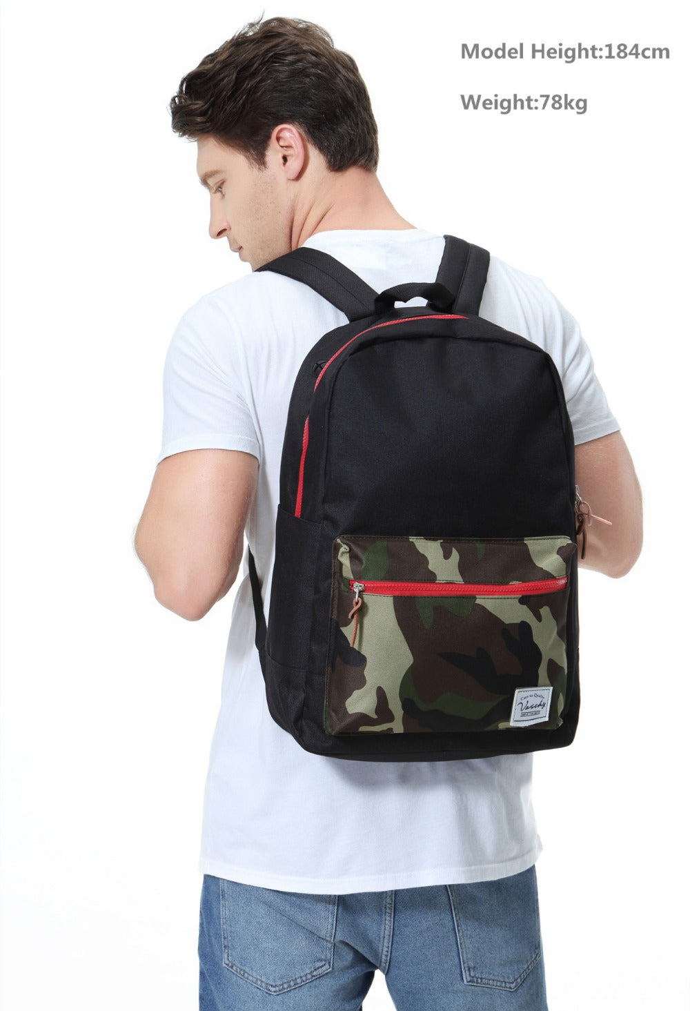 Men Camo Backpack Fashion Casual Teens School Bags Fits 15inch Laptop Sleeve Men Backpack High Quality-4